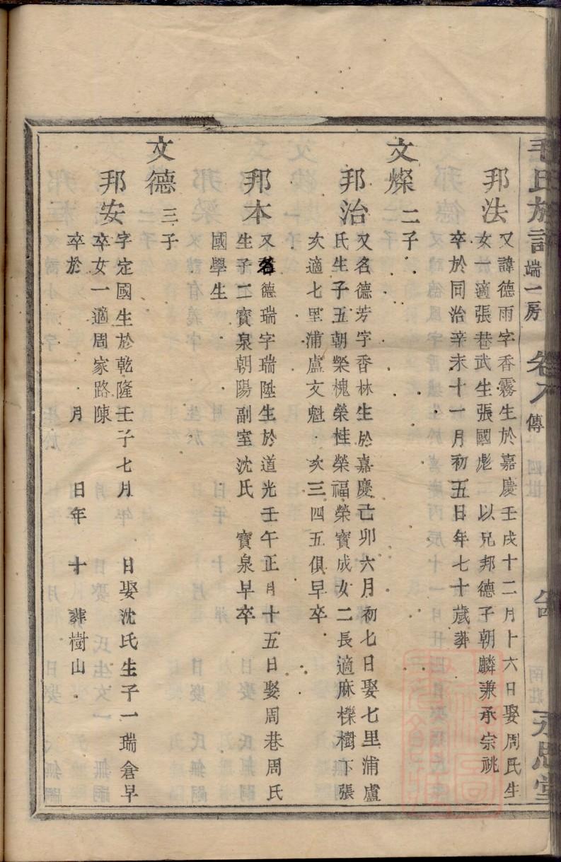 析姓族谱字辈查询全部