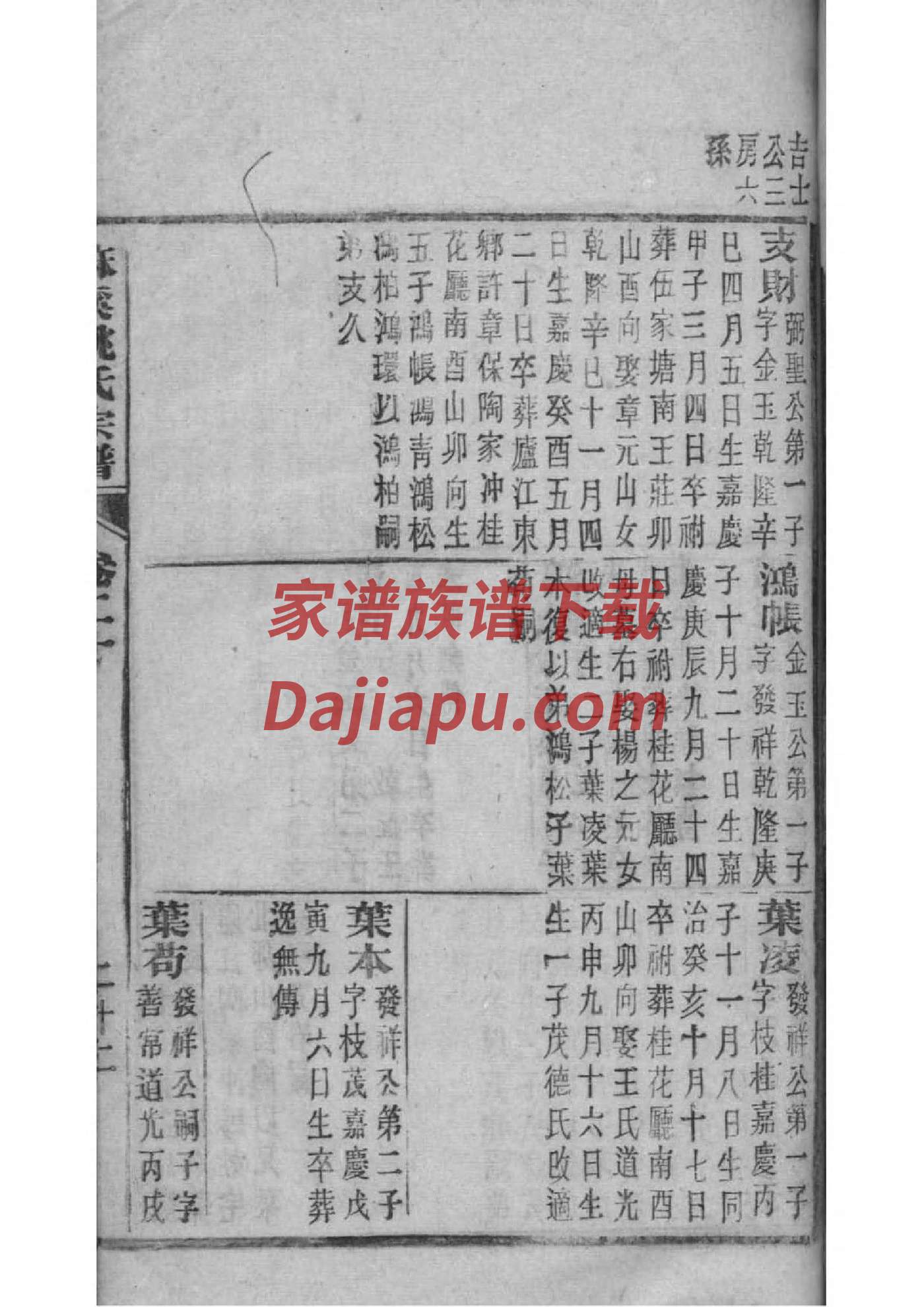 哪里可以查家谱