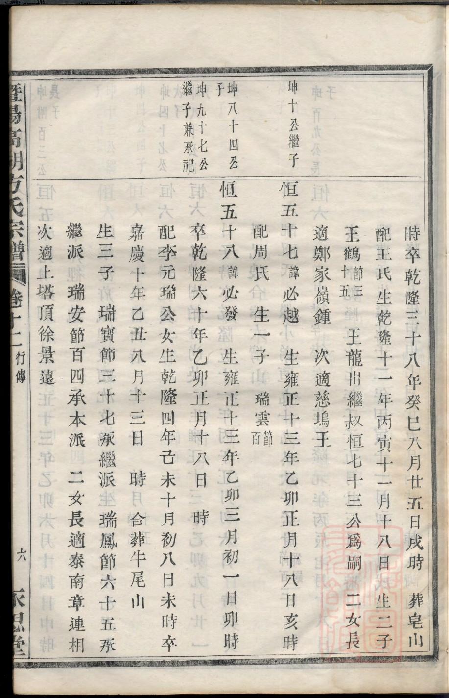 叶姓族谱