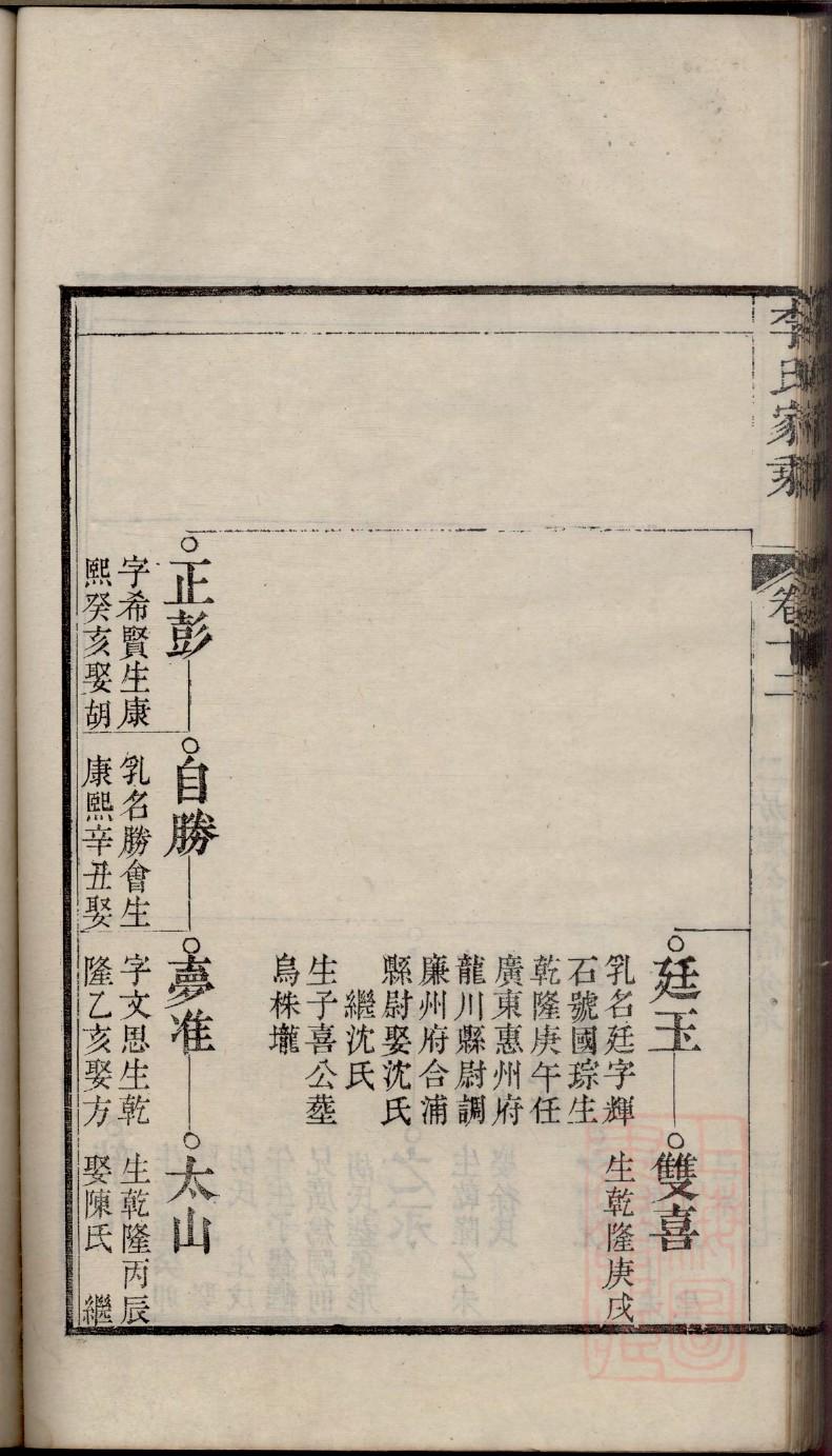 戴氏家谱24辈分查询表