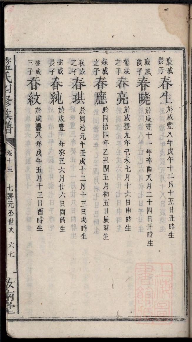 溧阳史氏祠堂门票