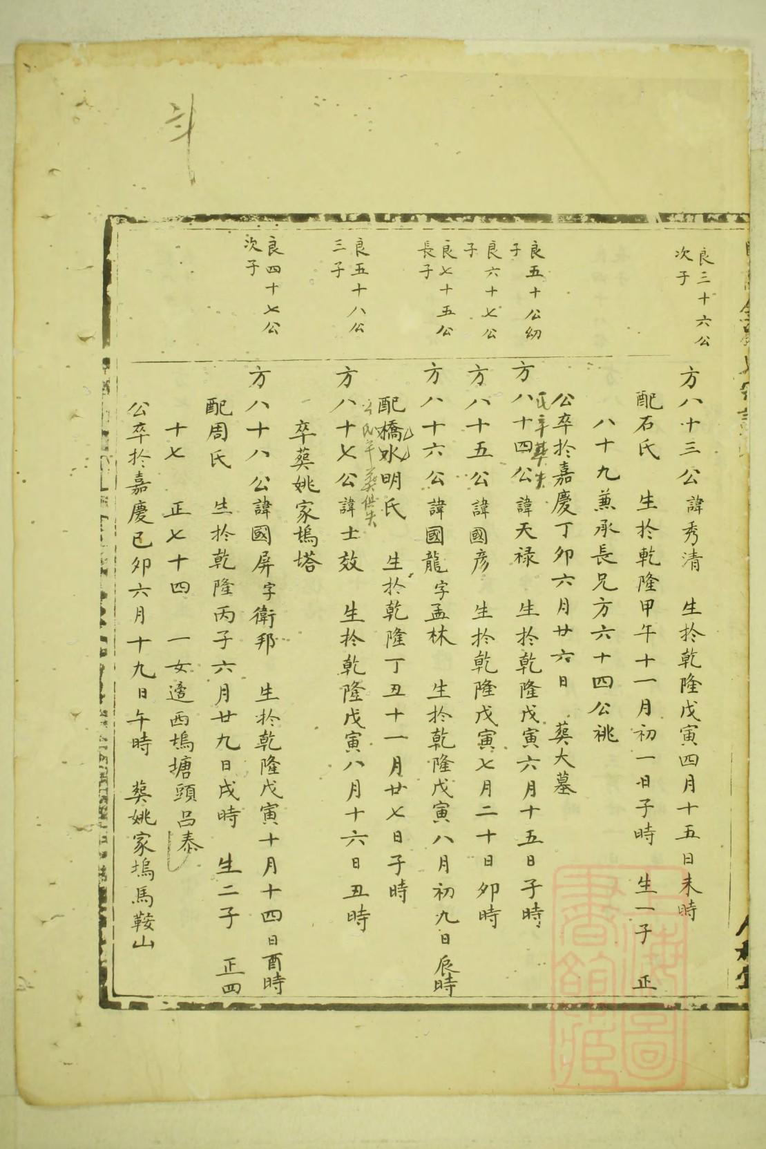 抄氏免费查家谱族谱