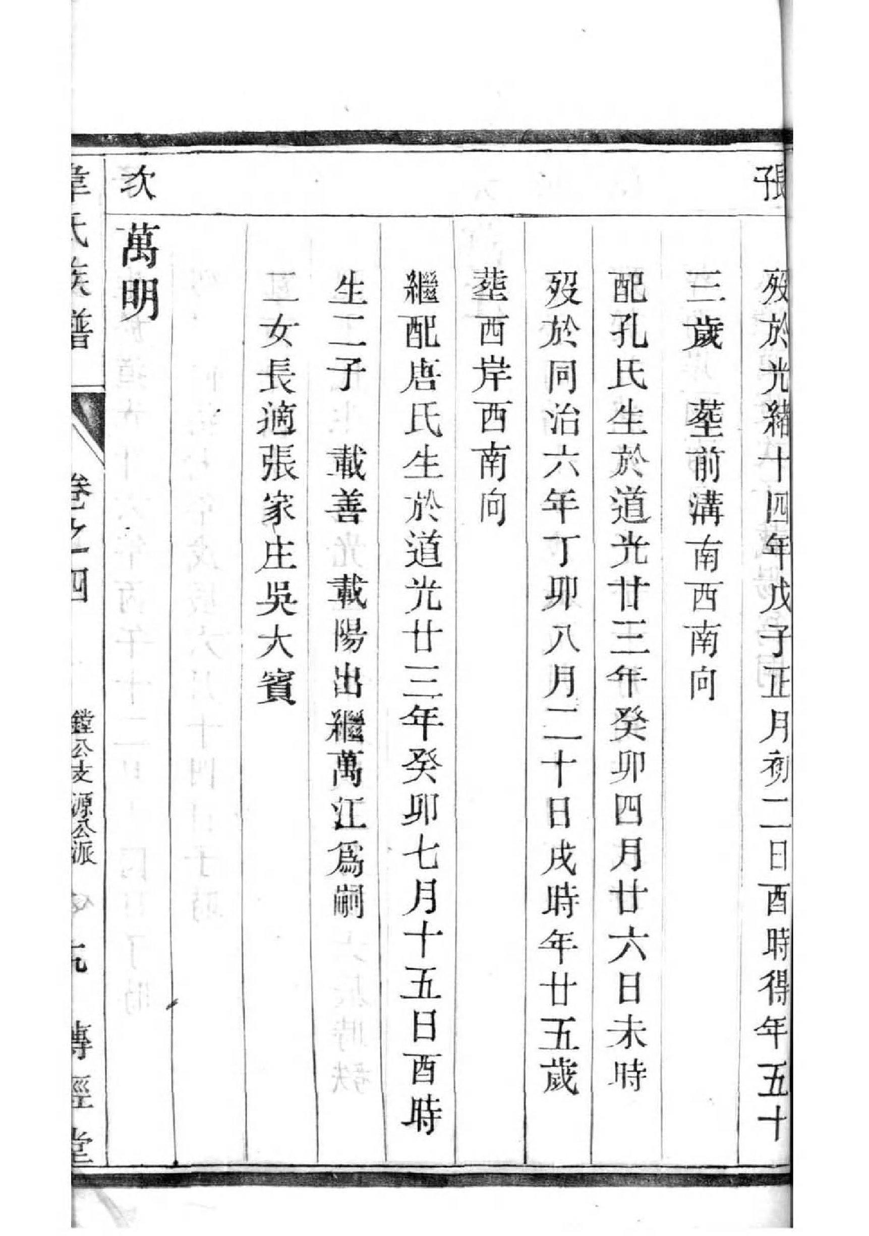 家谱格式制作