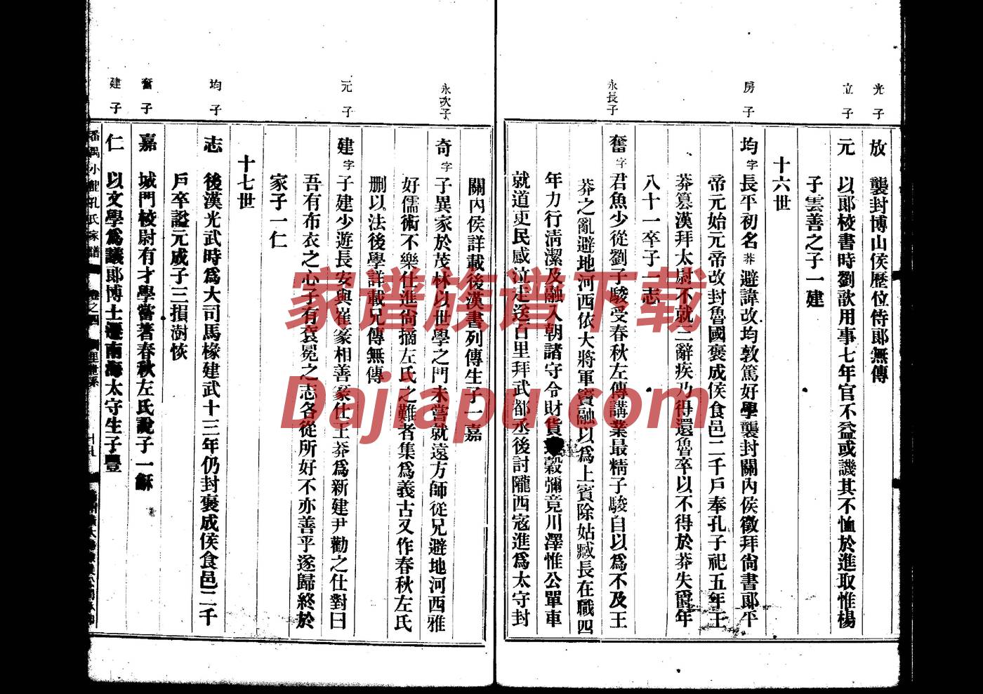 百家姓家谱王姓