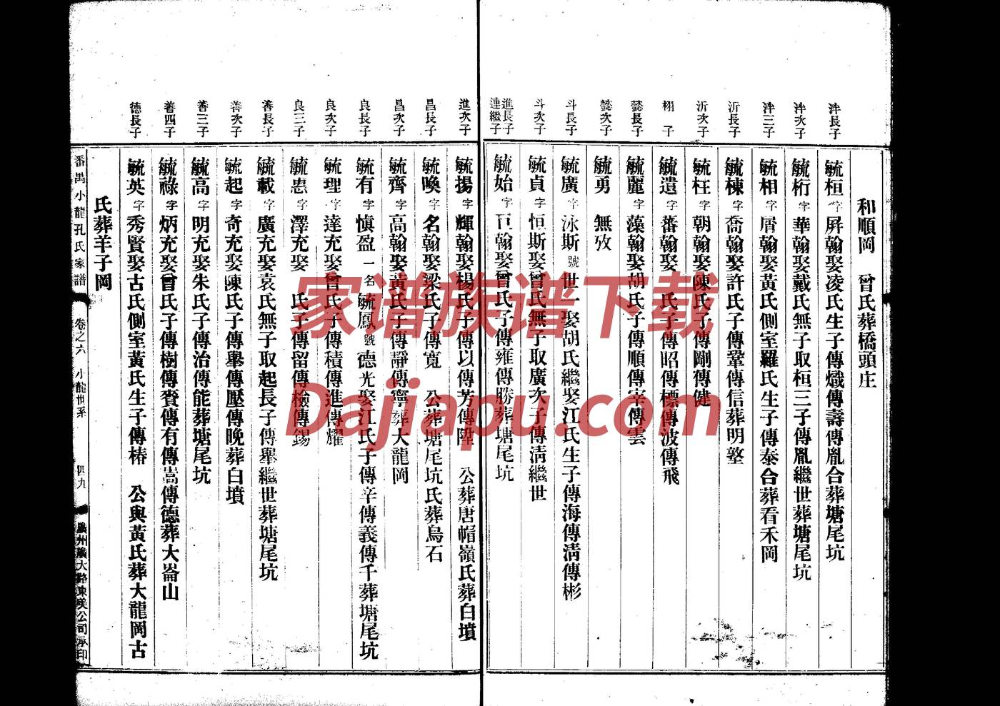 名人家谱在线拍卖