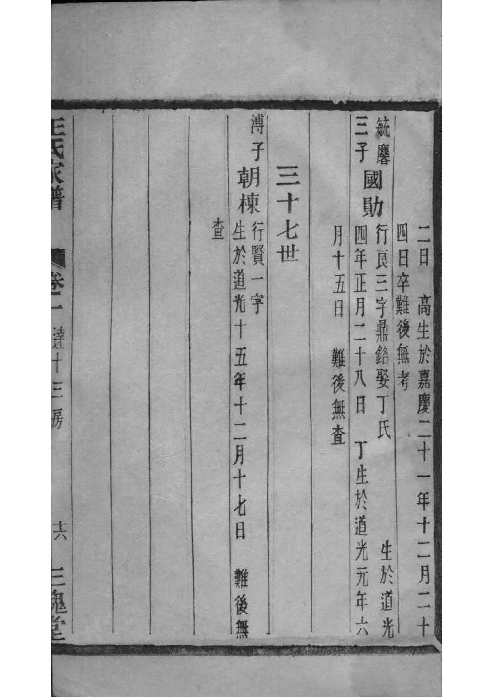 江苏徐州丰县王氏家谱
