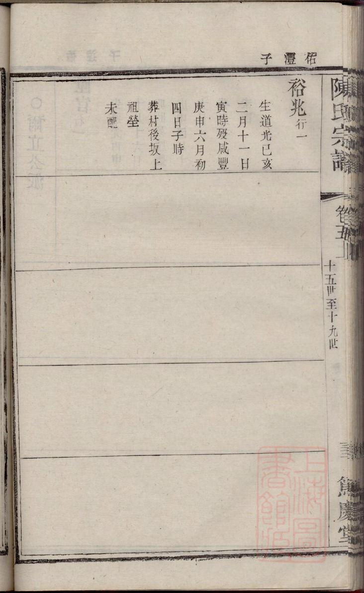 南坞杨氏族谱
