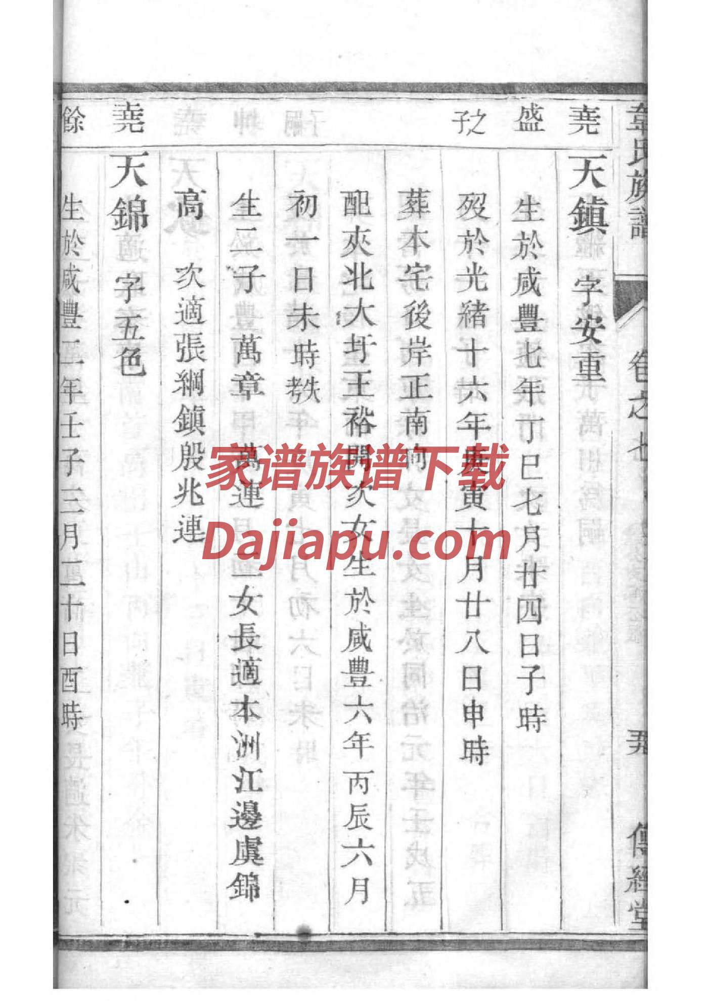 宗谱和族谱