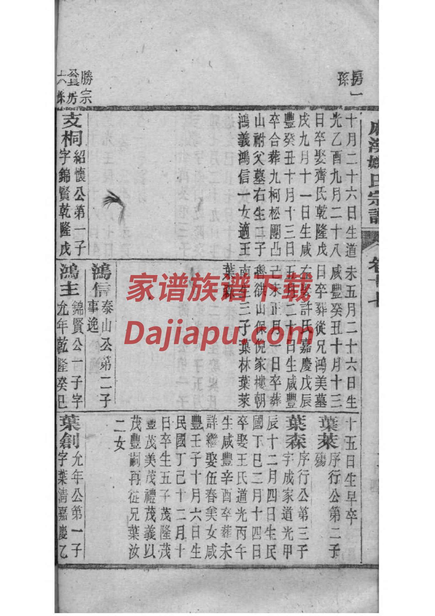 抄氏家谱所有字辈查询