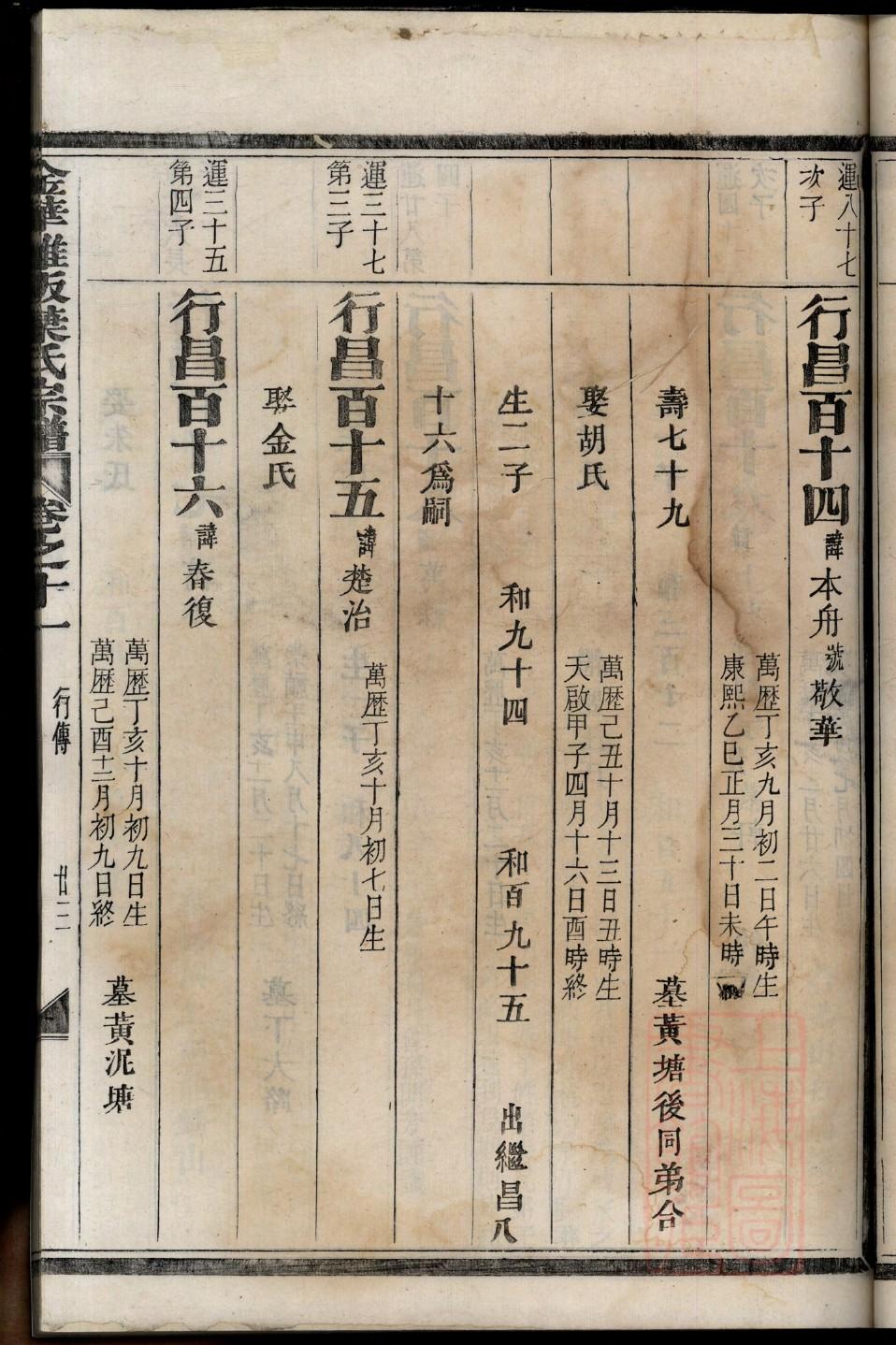 瑚琳杨氏族谱