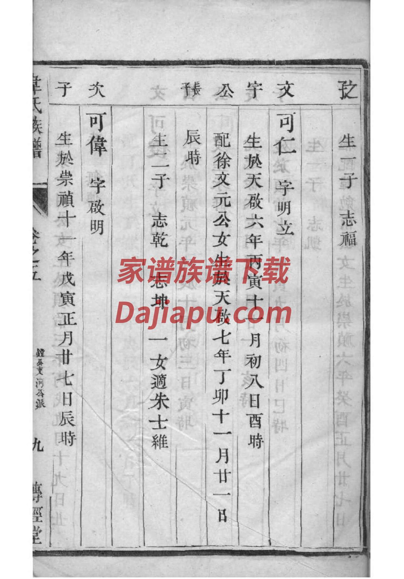 声氏族谱序言范文