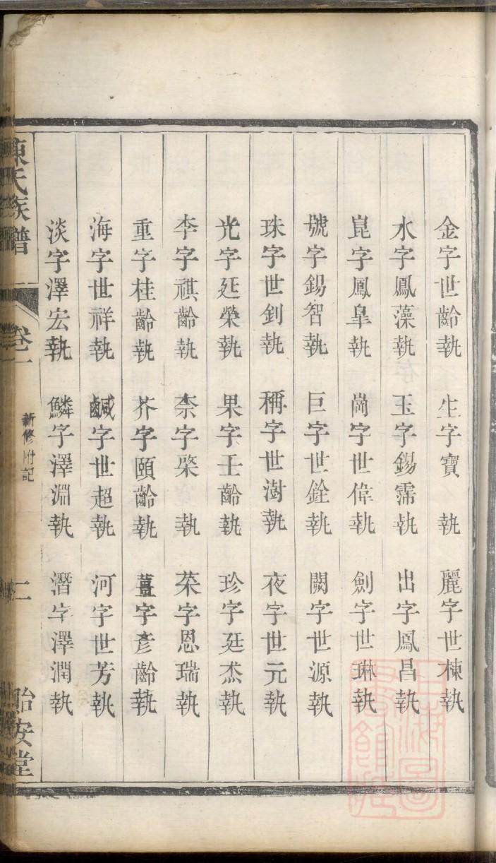 家谱怎么排辈