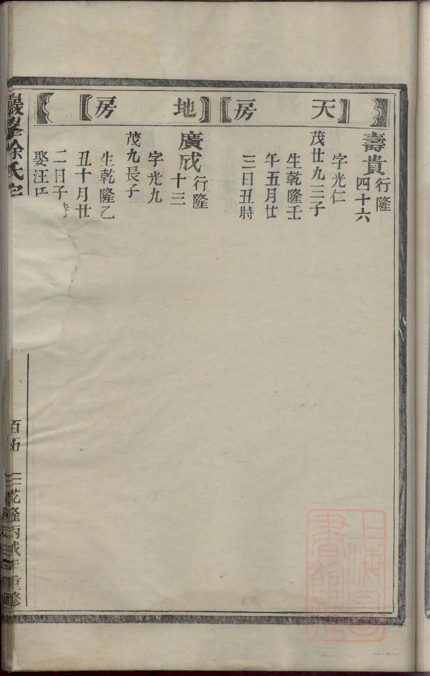 孔族家谱