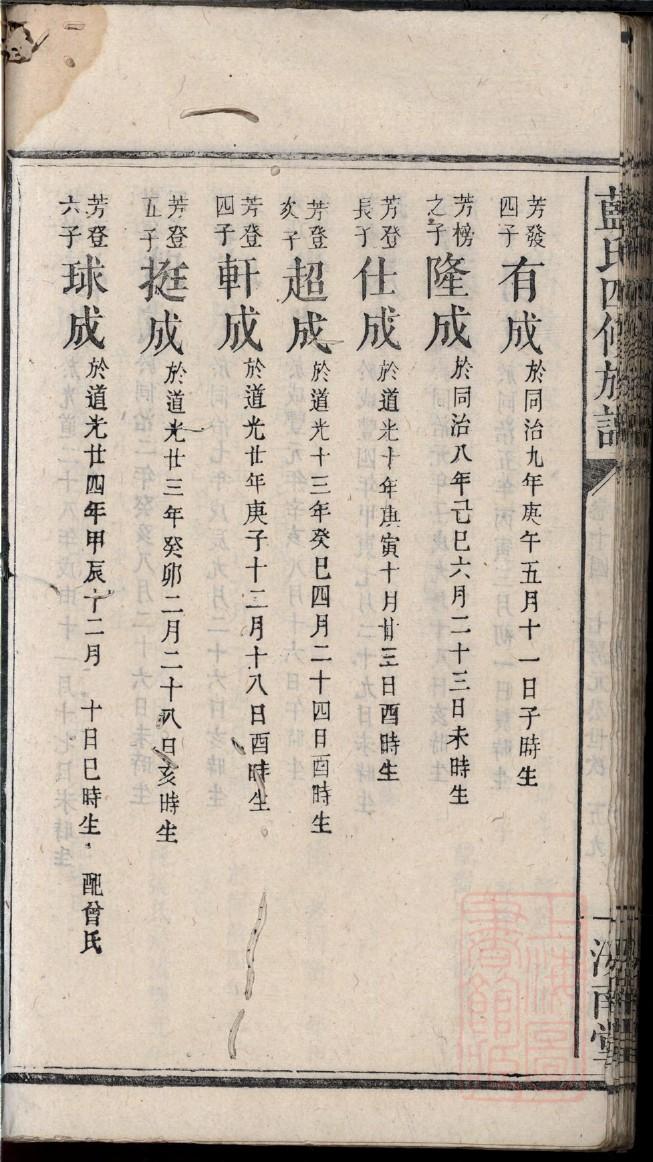 族谱在修前言