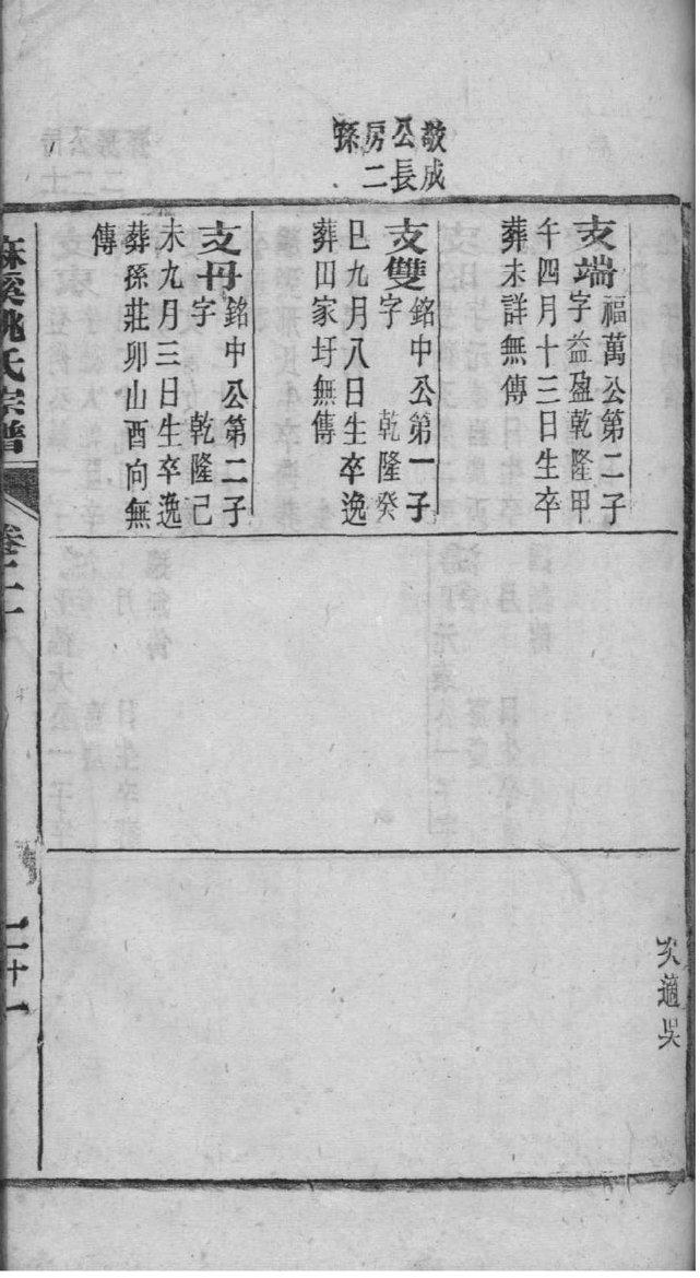 山西盂县胡氏家谱