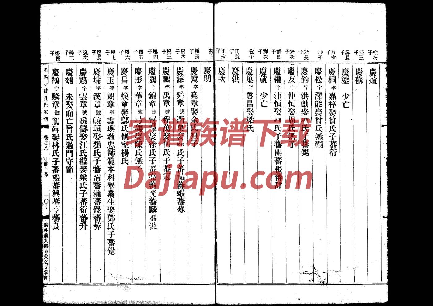 德云家谱云字科