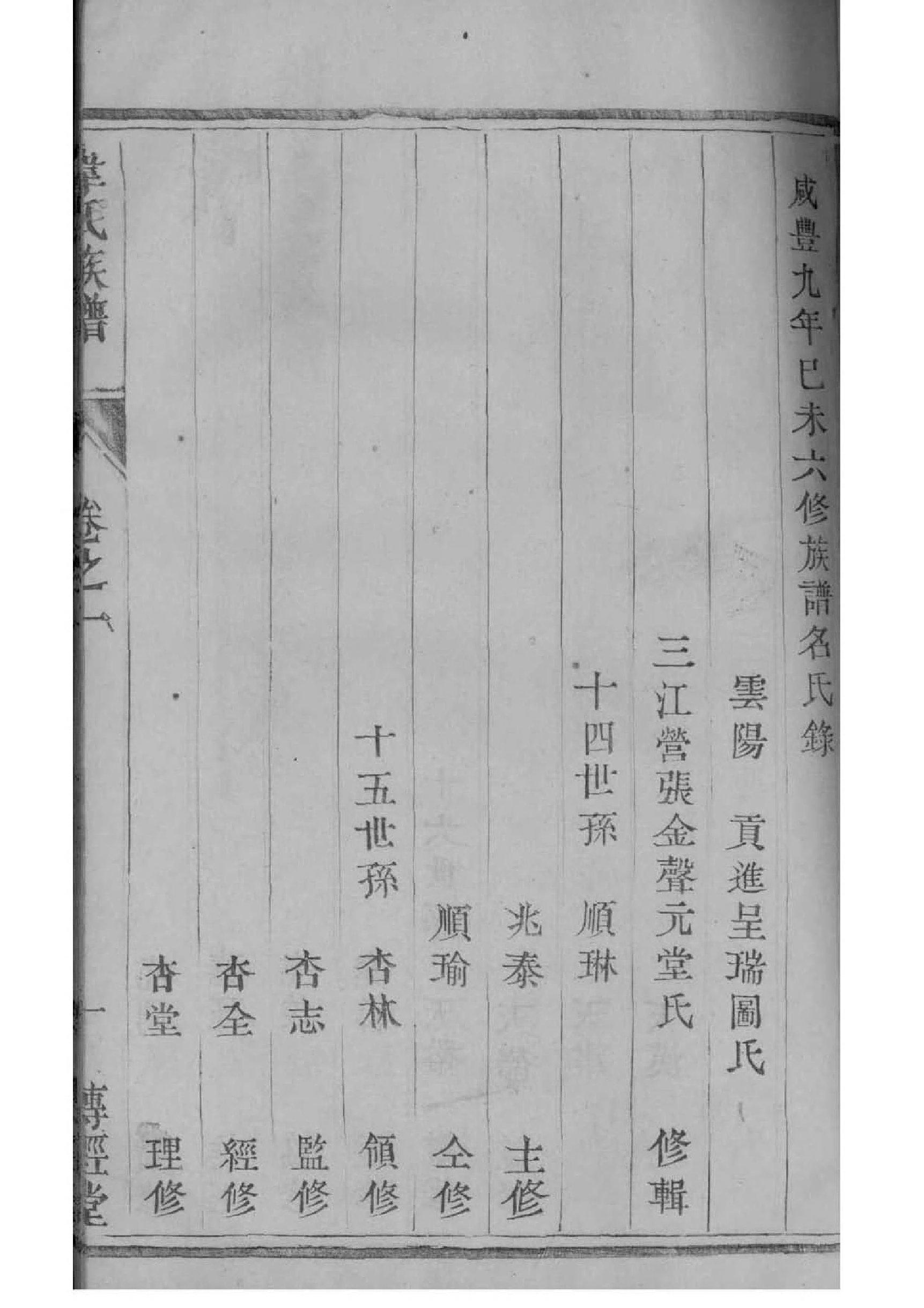 琴氏家谱族谱数据库