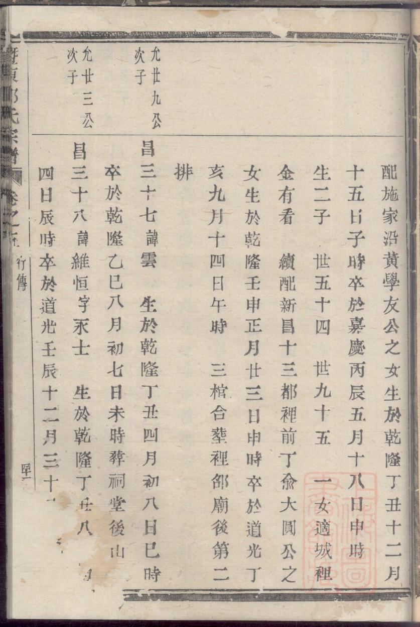 何家山头村家族谱