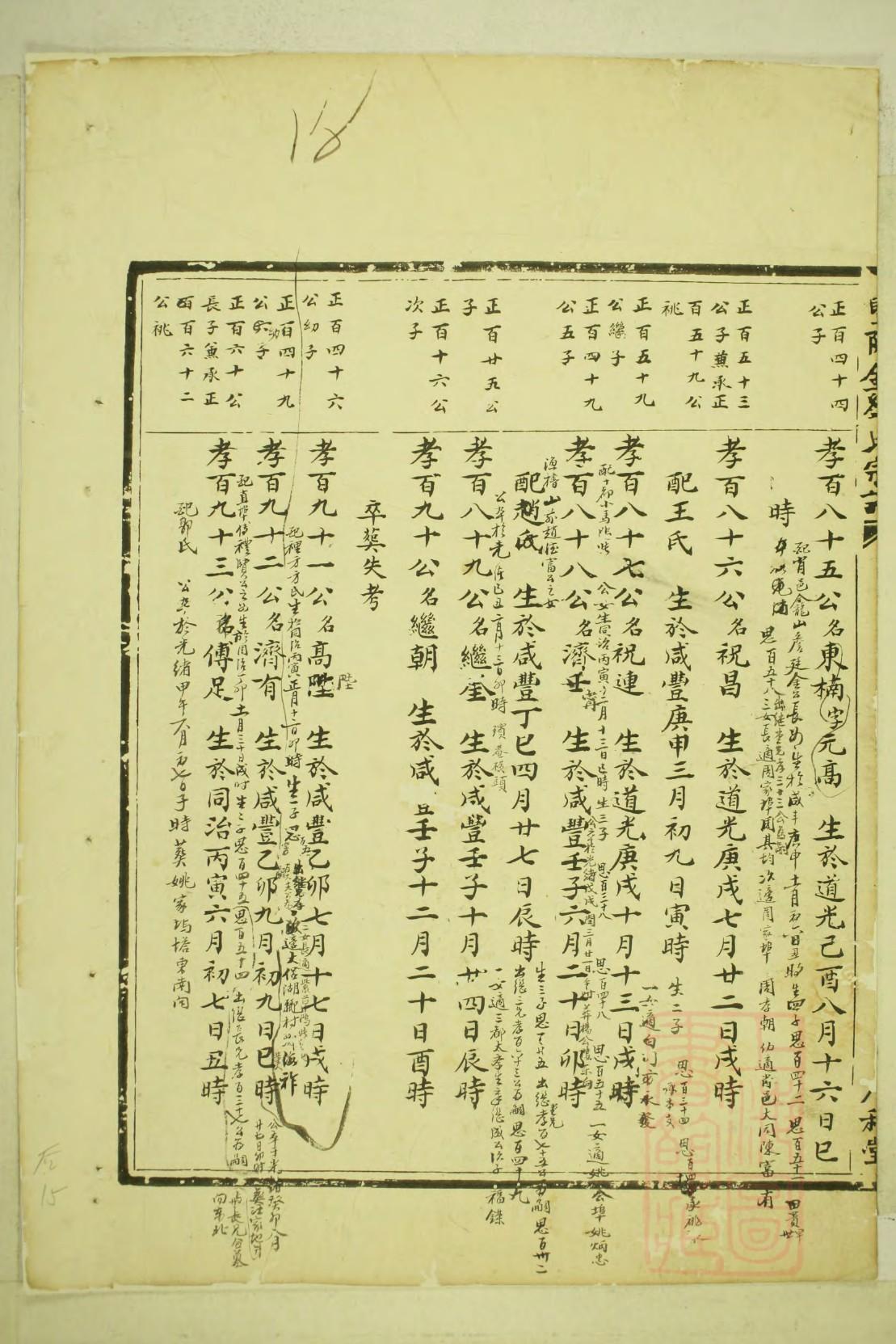 尤荫轩家谱