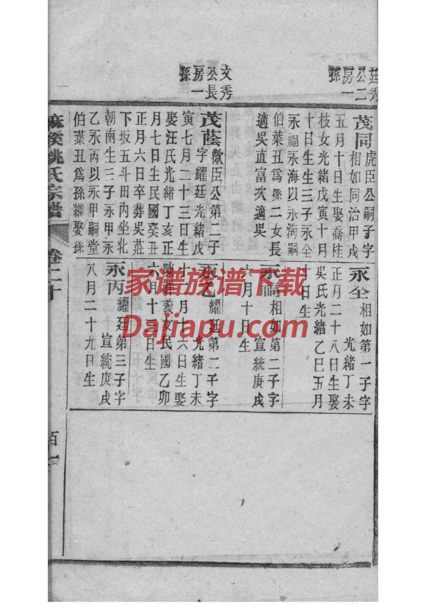 蔚姓族谱字辈排行
