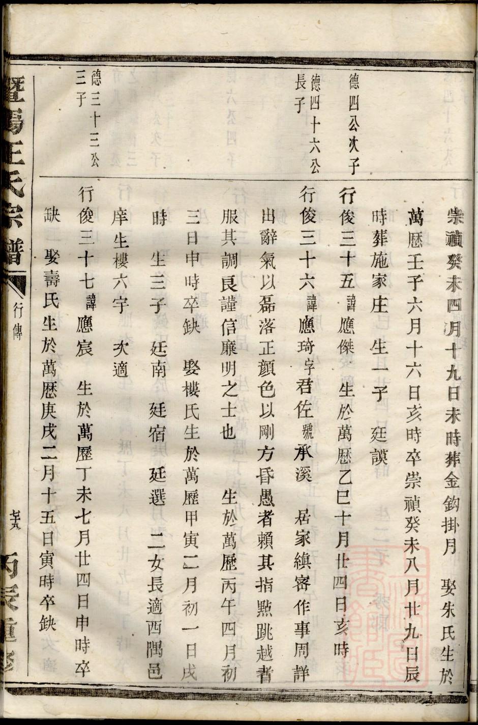 寸姓族谱字辈排行