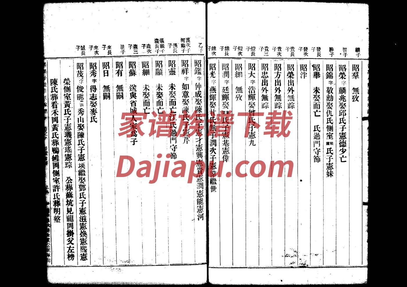 山西窦家家谱