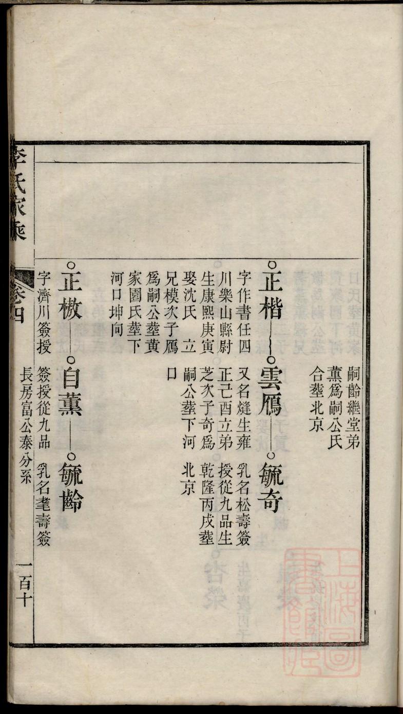 覃氏族谱108字辈