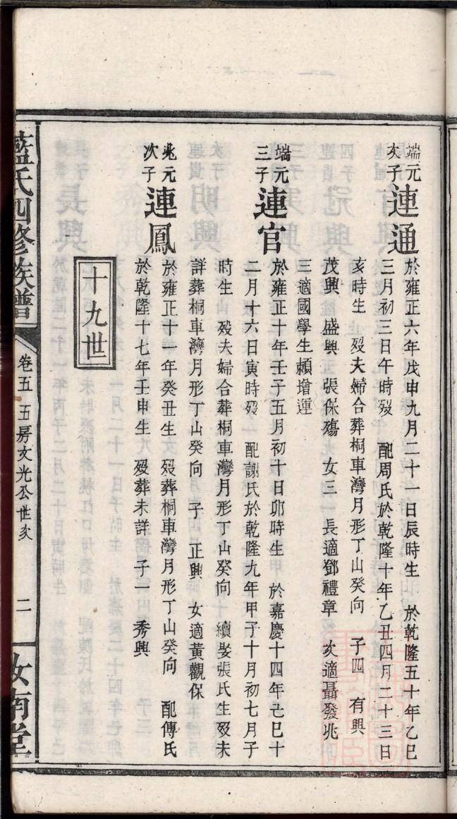 王家家谱辈分