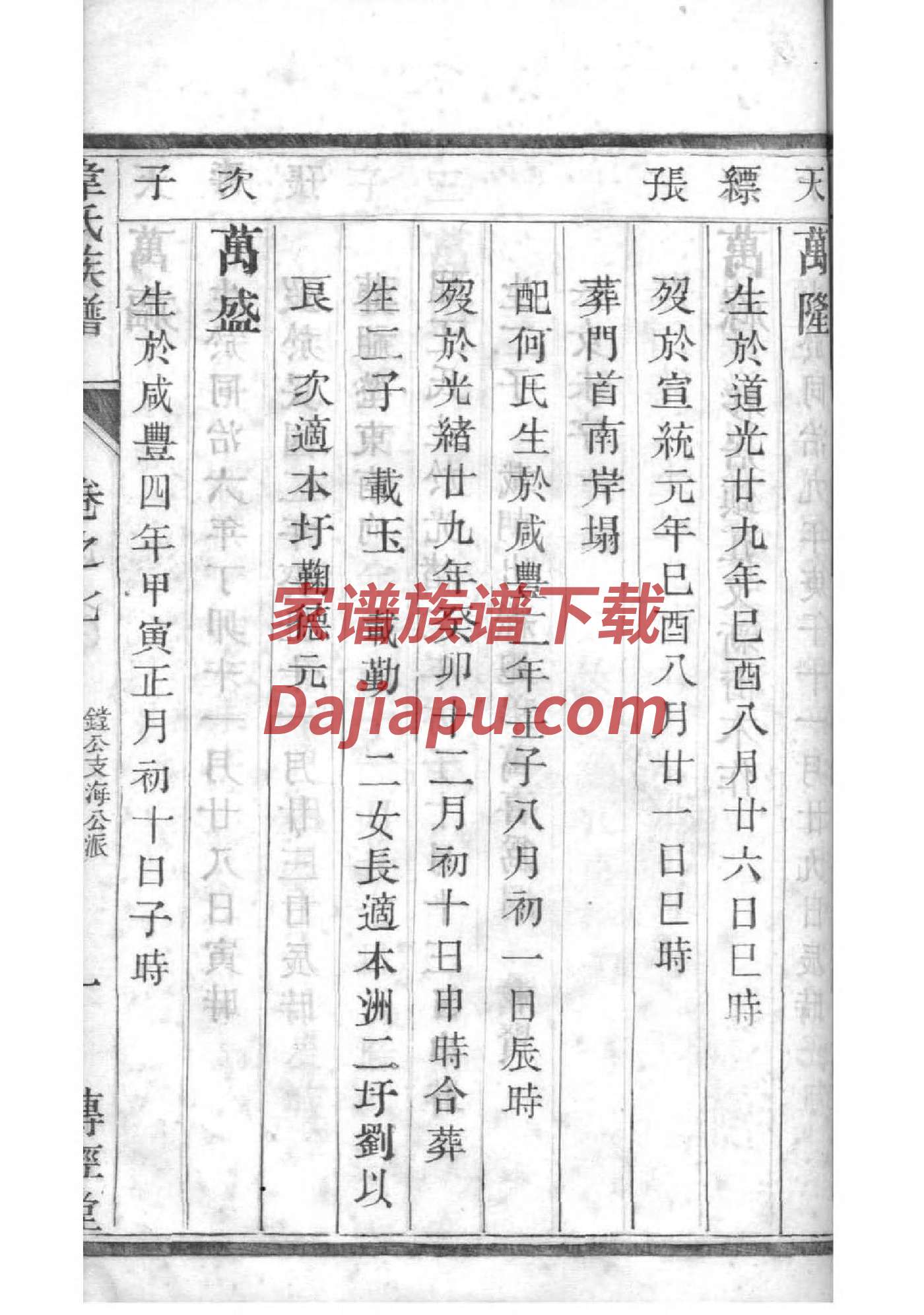家谱印制及发放说明