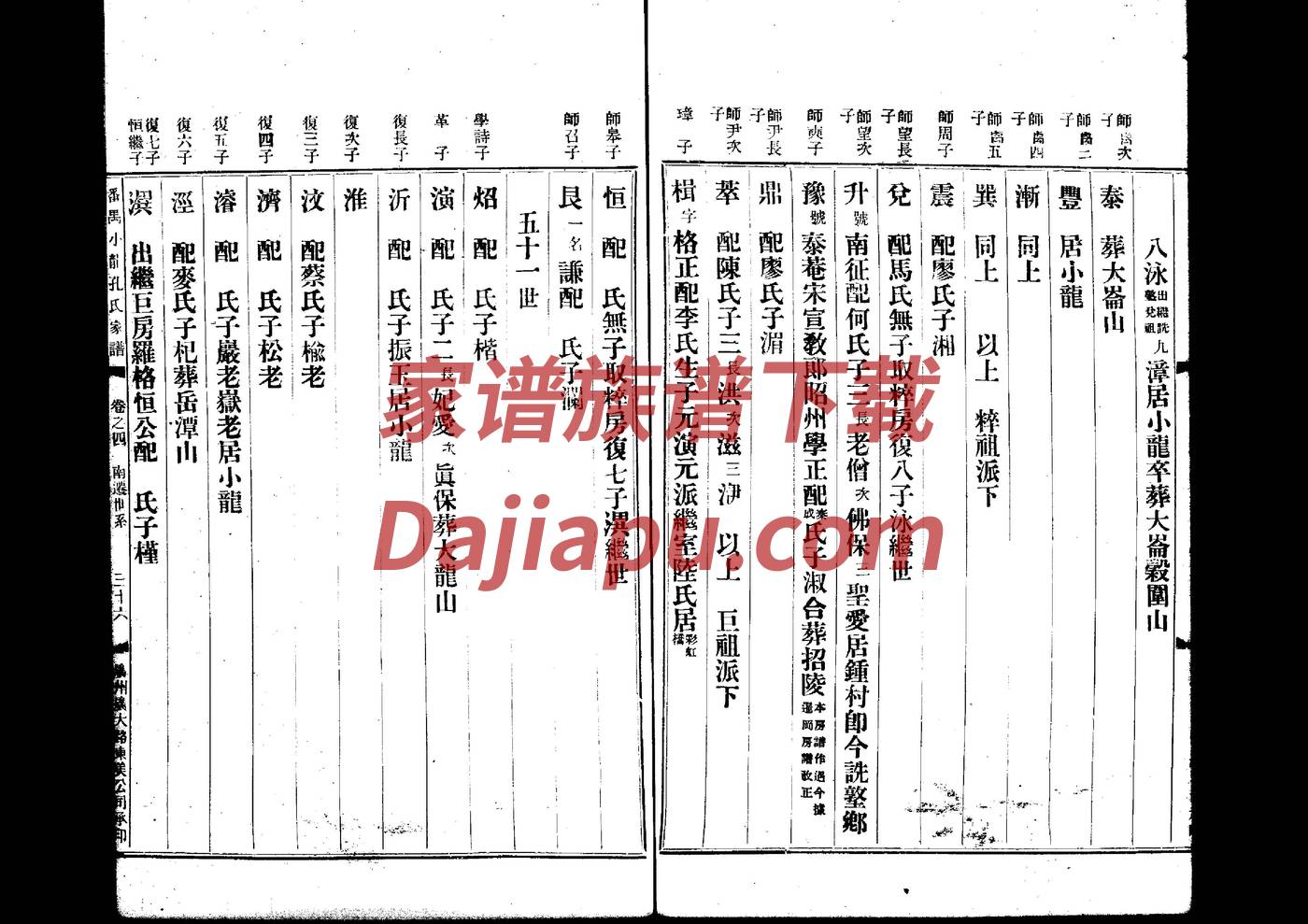 列氏免费查家谱族谱