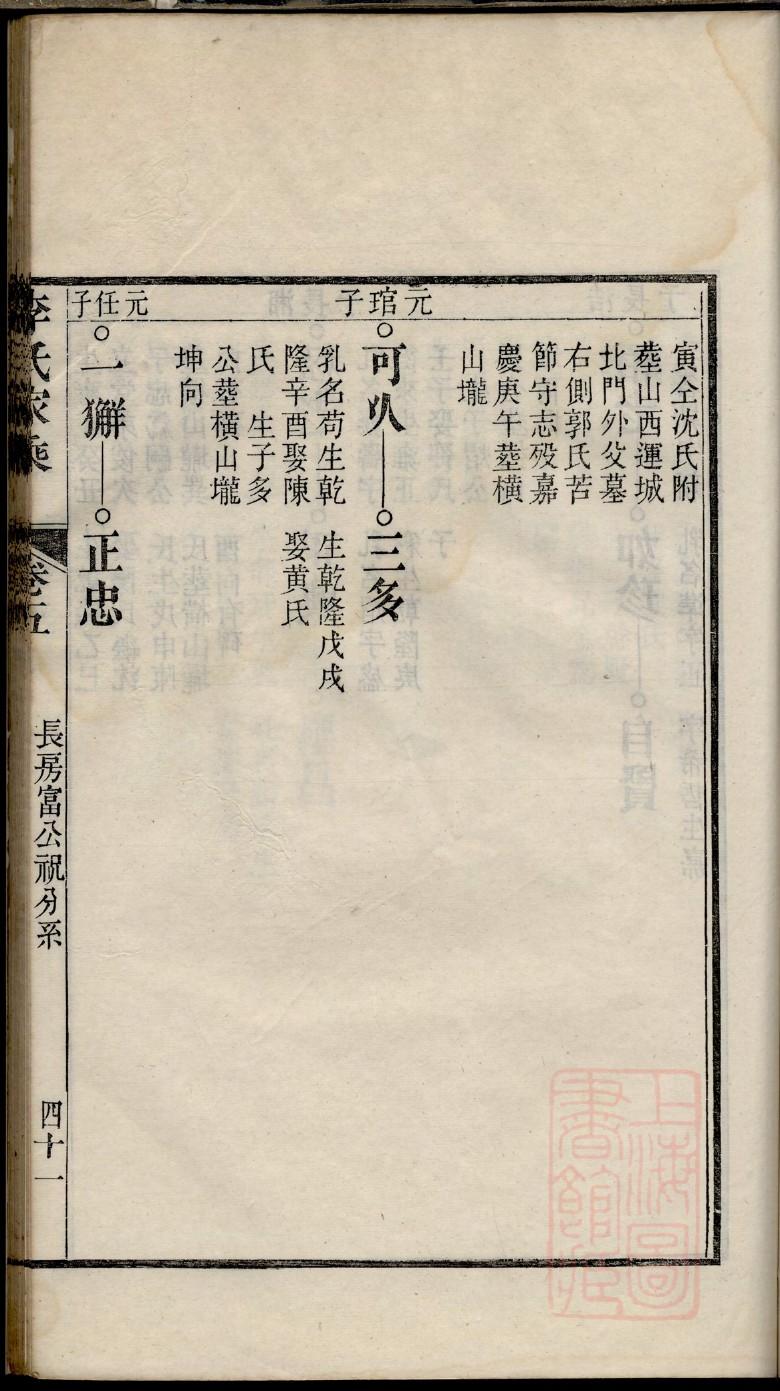 高密刘家家谱