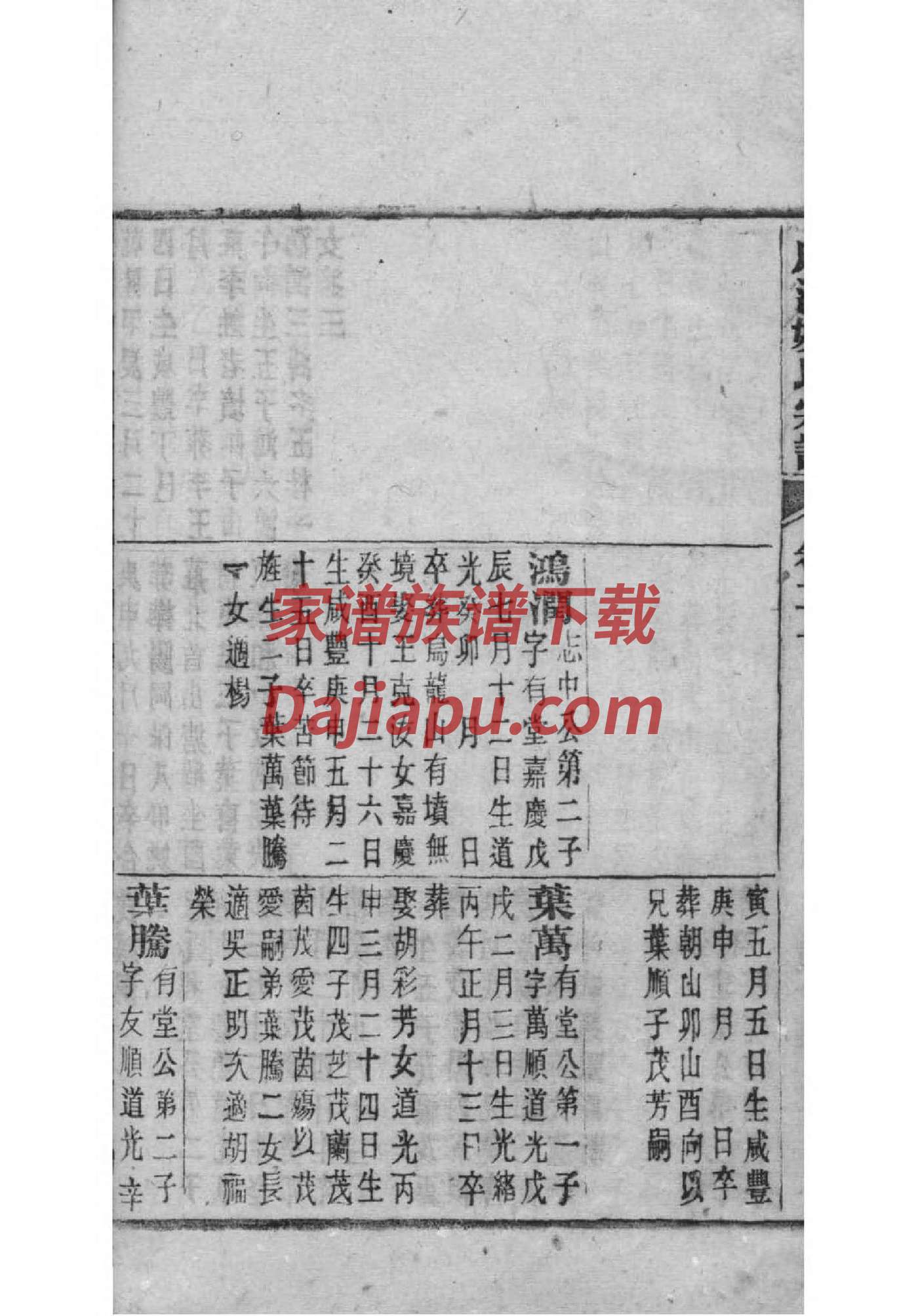 黎氏家谱所有字辈查询