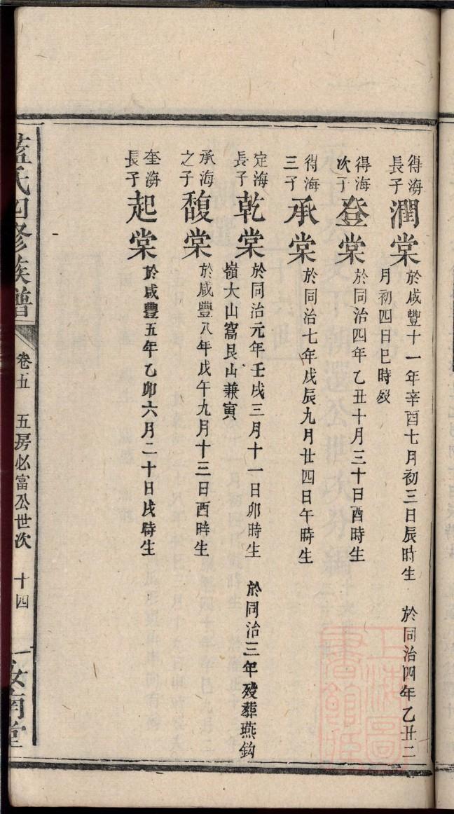 瑞氏家谱24个辈分