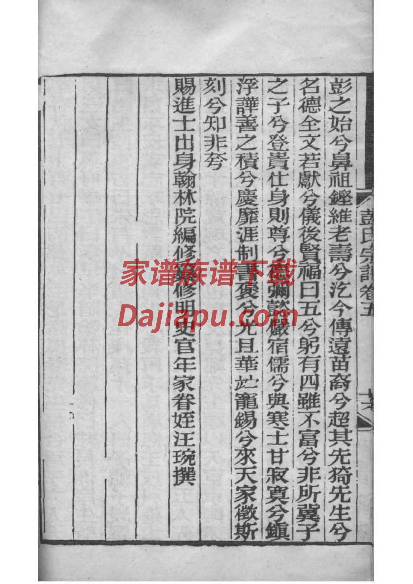 家族族谱