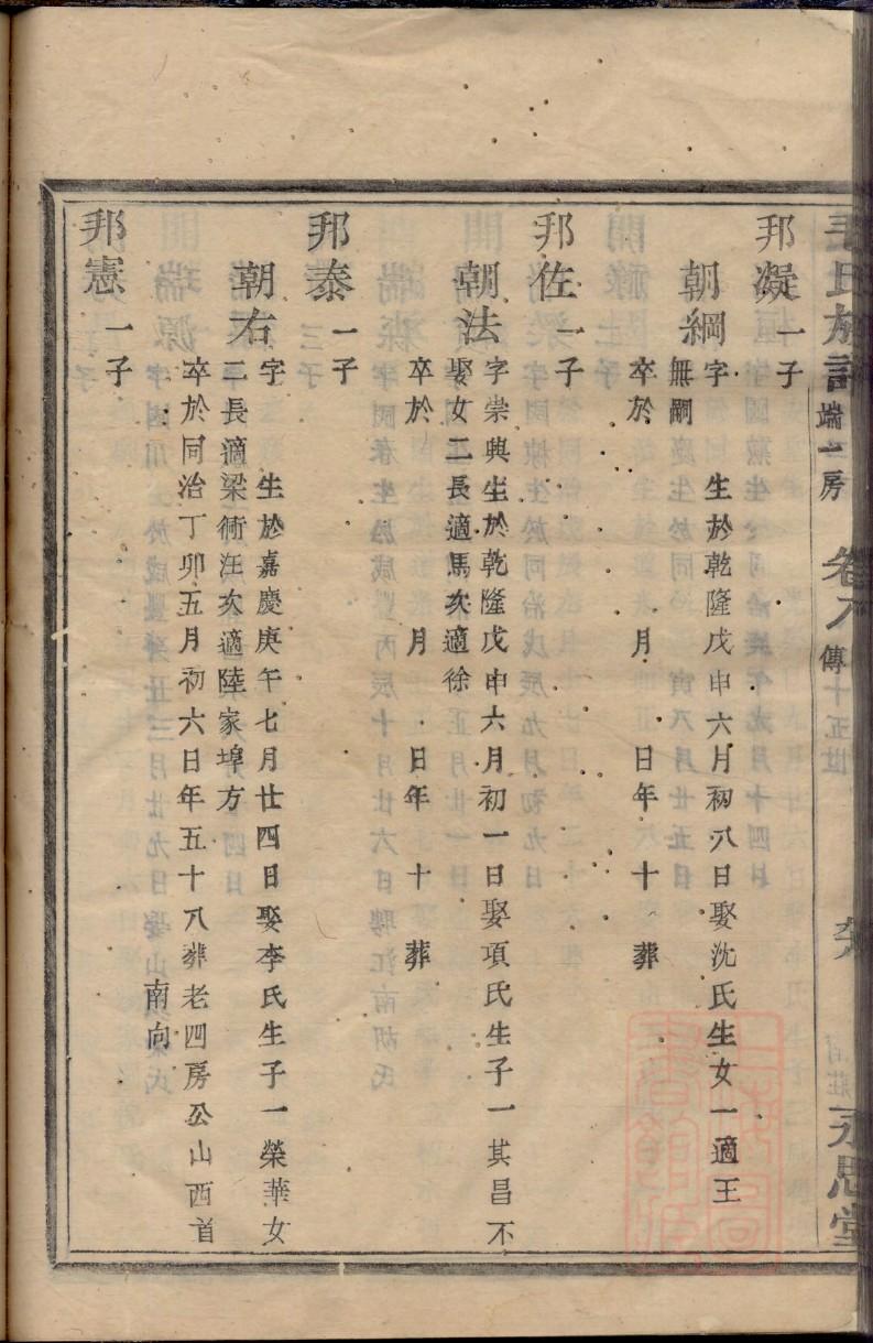 依氏族谱108字辈