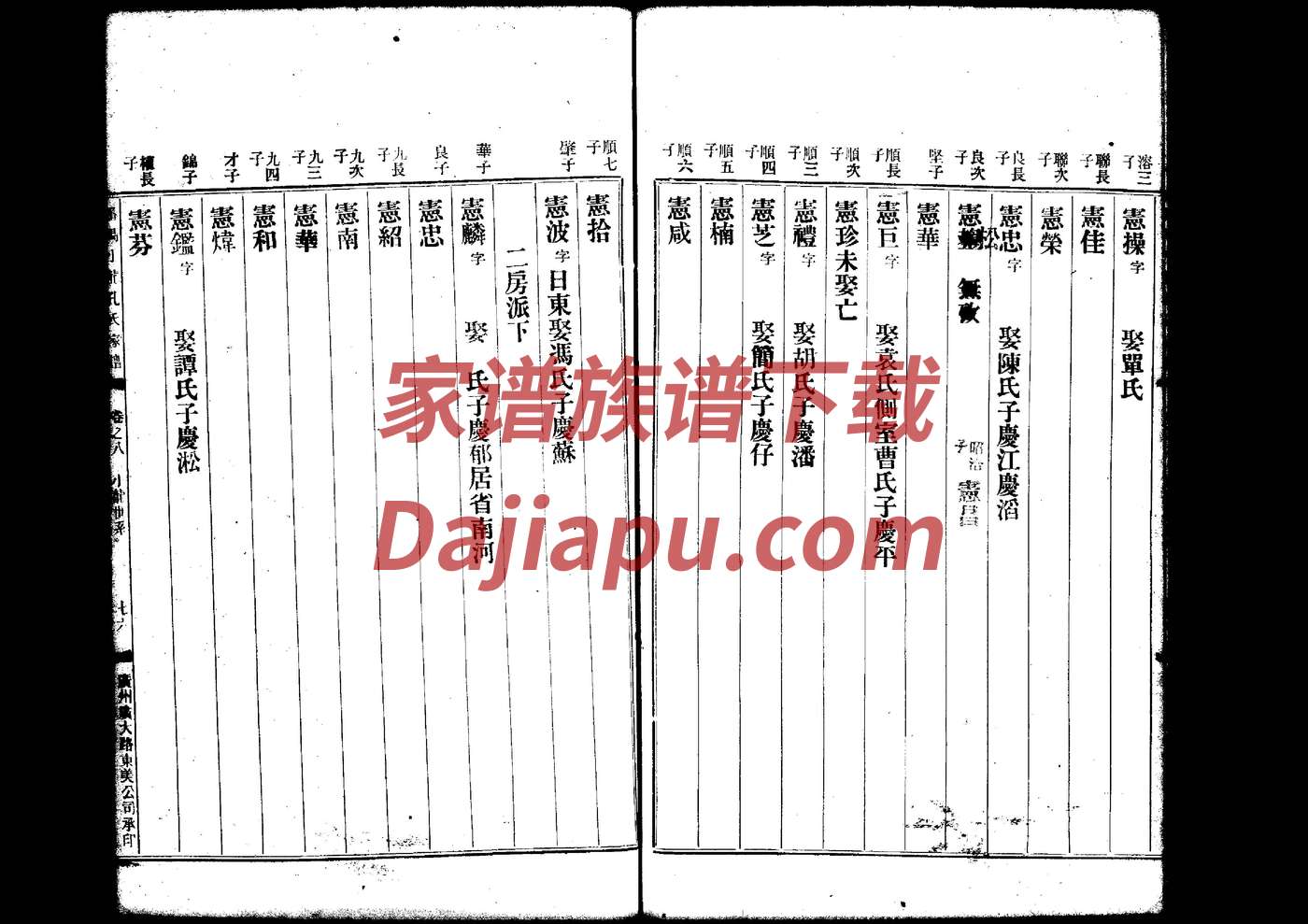 王氏家谱克成先世业