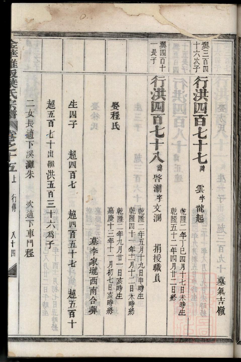 常遇春后代家谱字辈