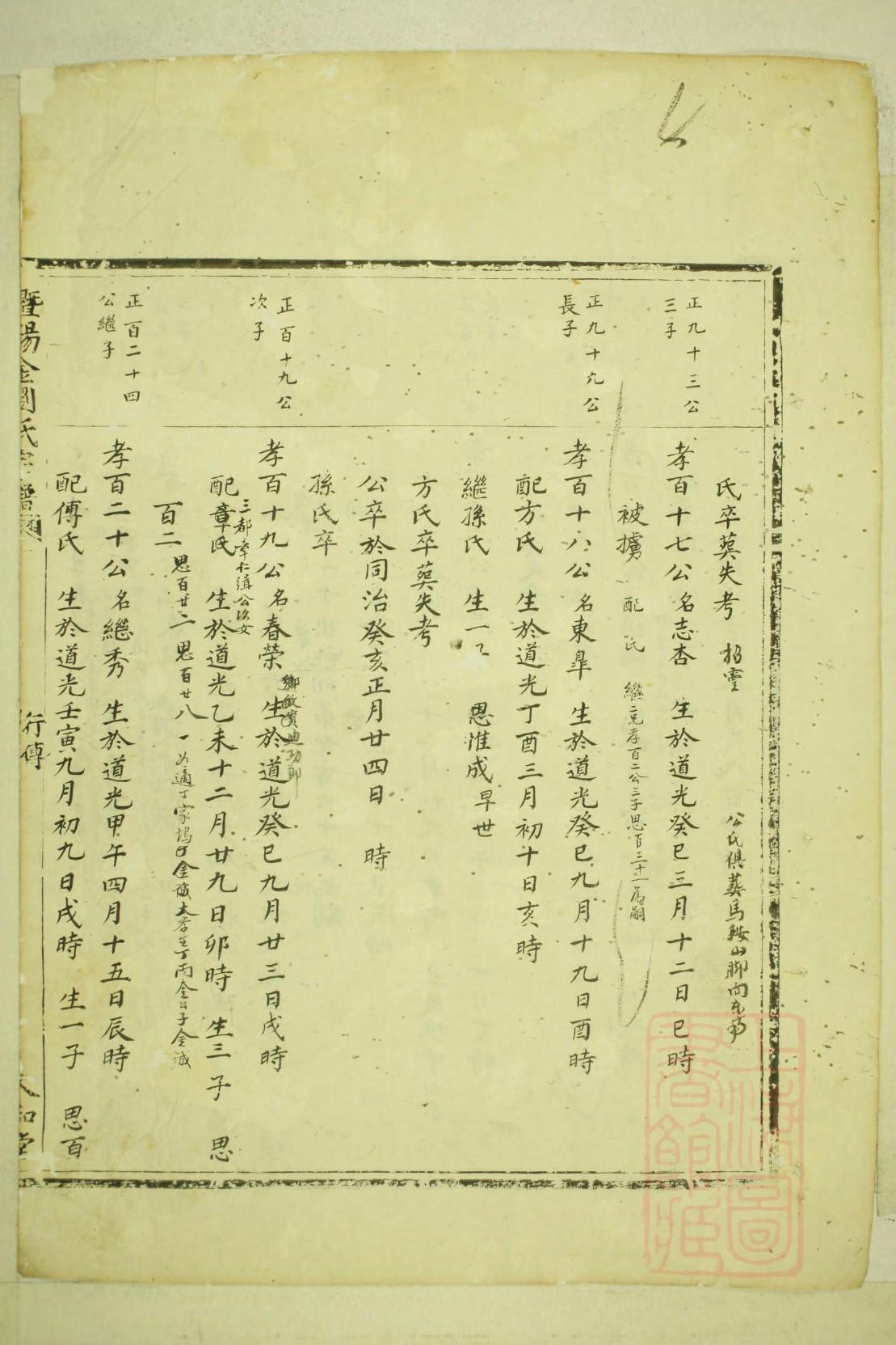 苍氏家谱24个辈分