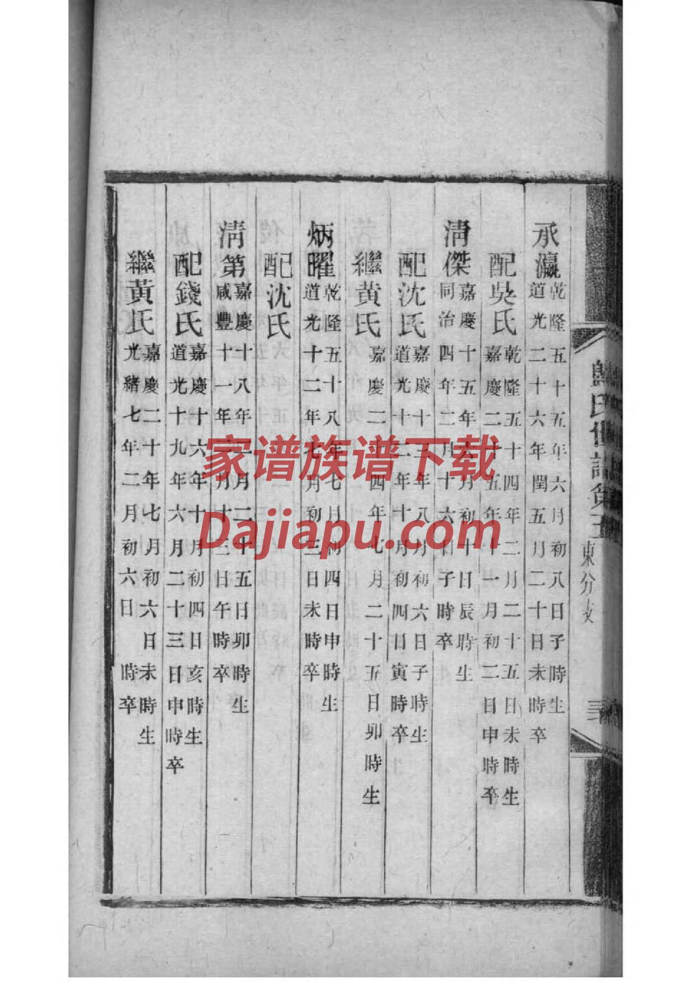 现代家谱的凡例范文