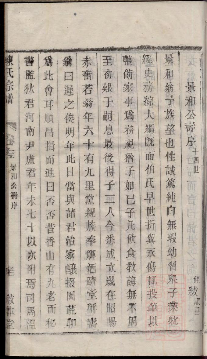 家谱格式样本图现代