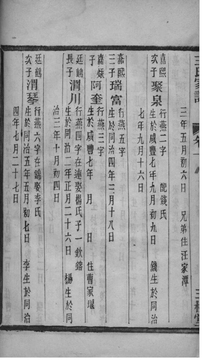 钞氏家谱所有字辈查询