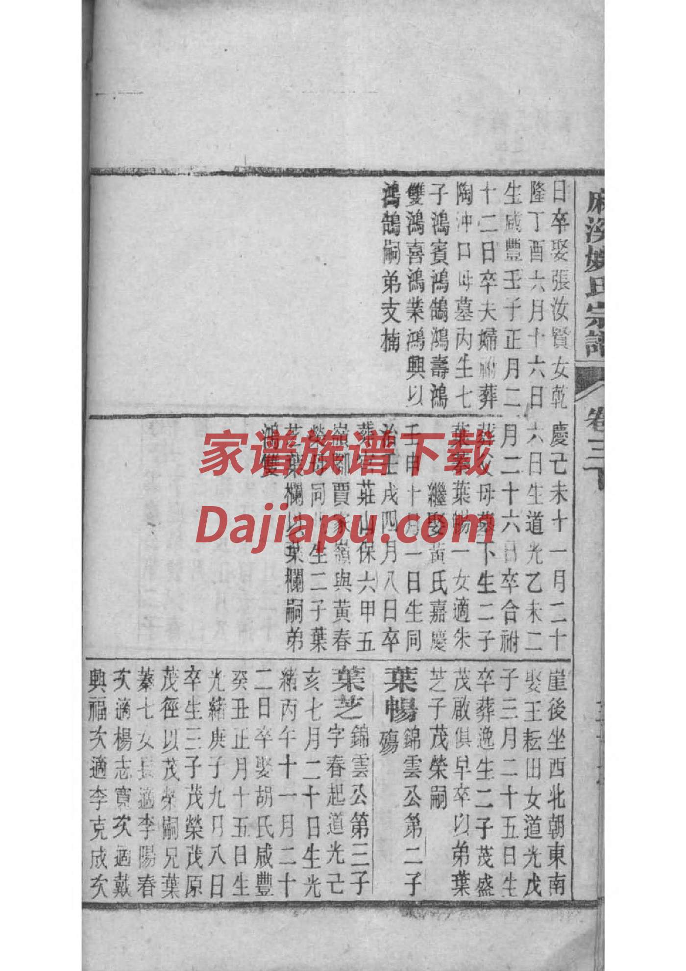 老家谱族谱的价值