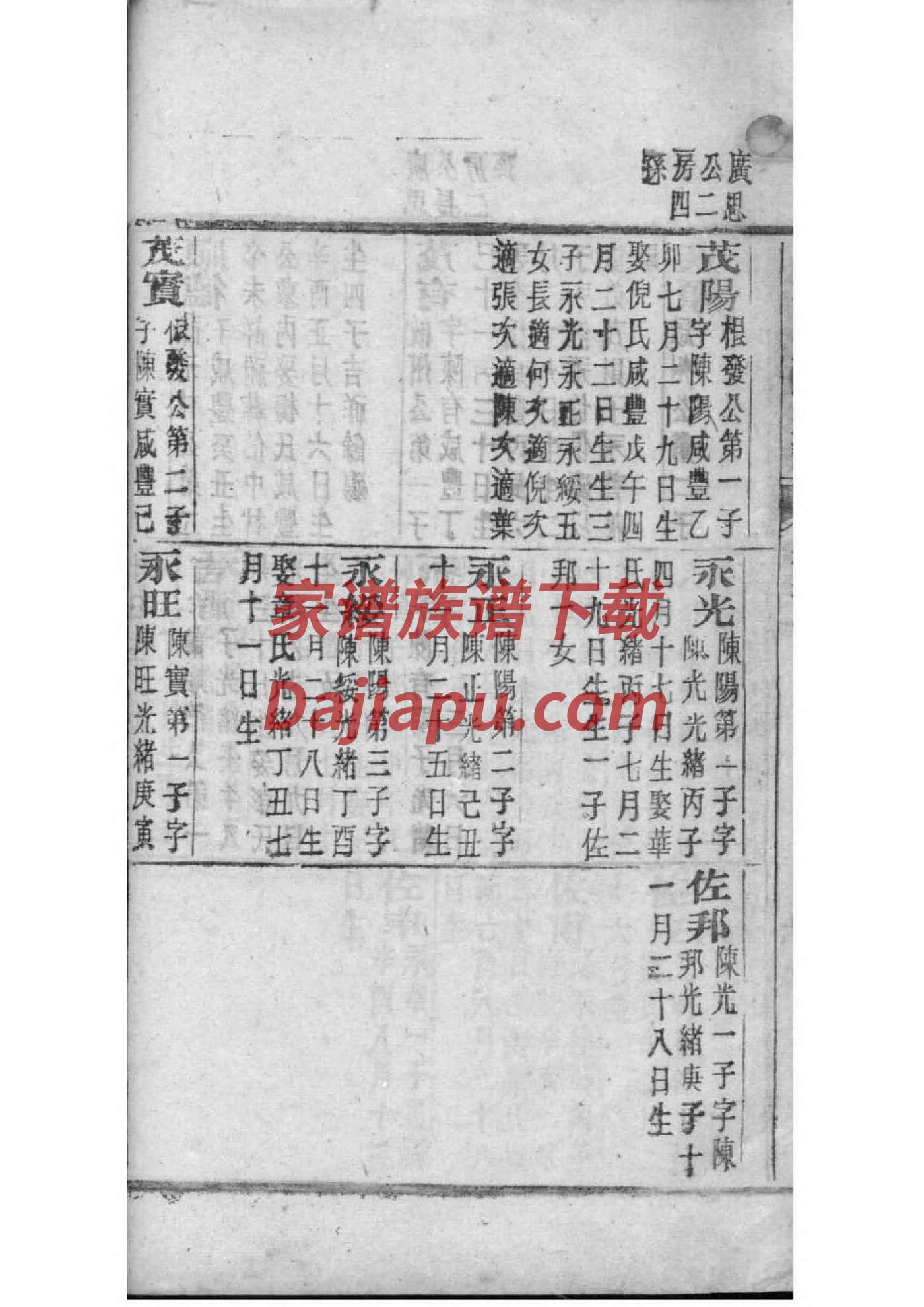 韶氏辈分表