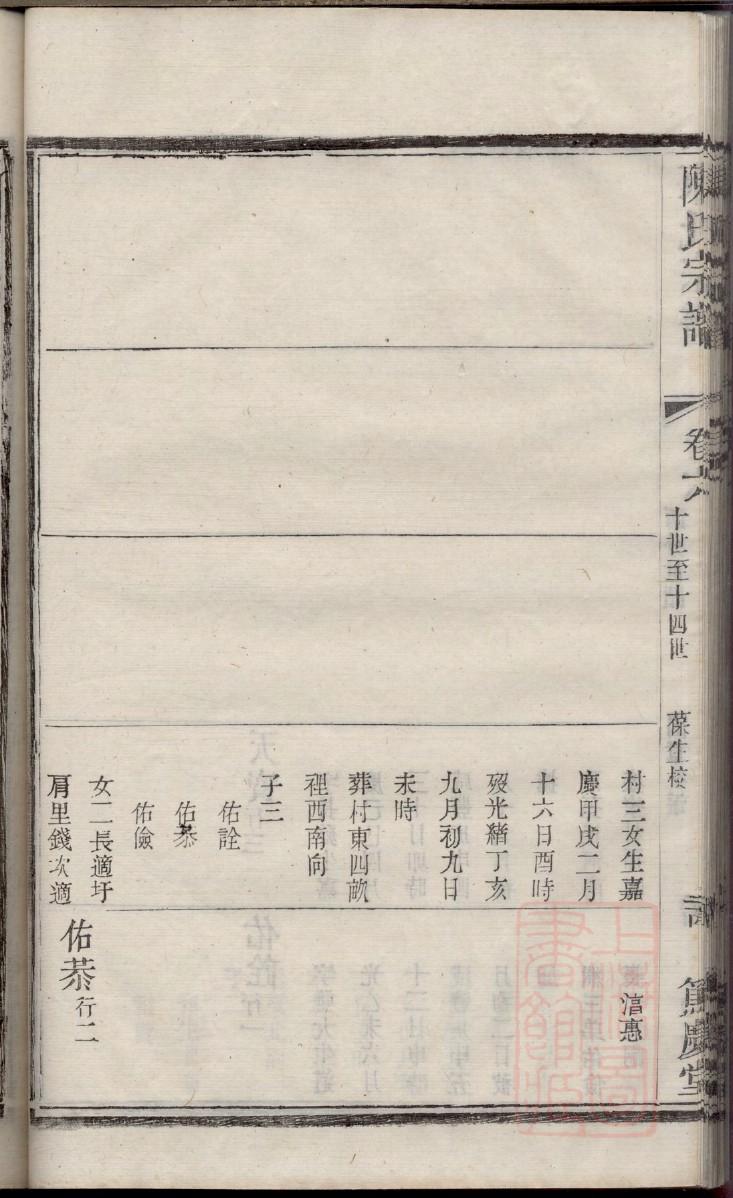 许氏族谱字辈大全
