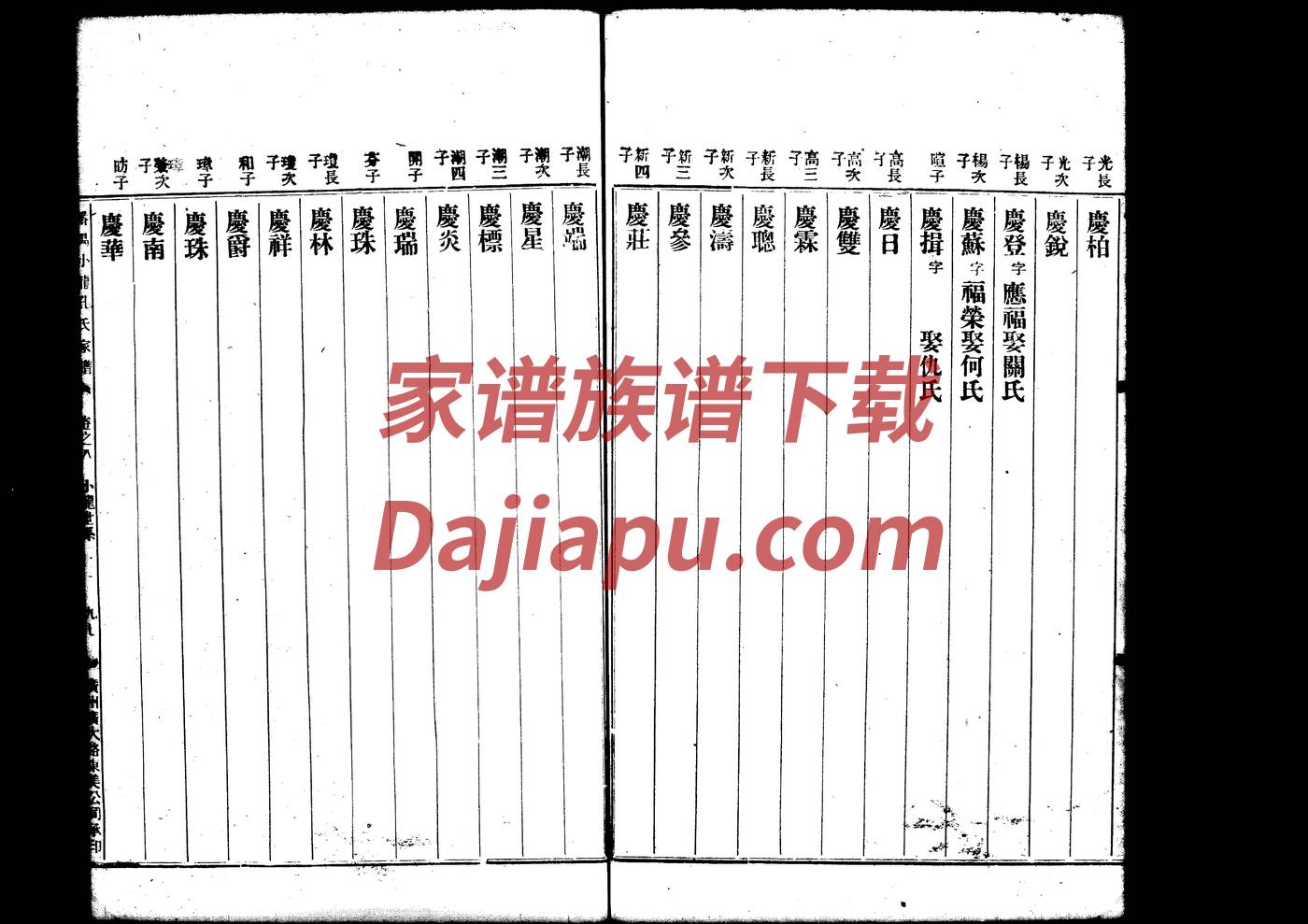 耿氏家谱