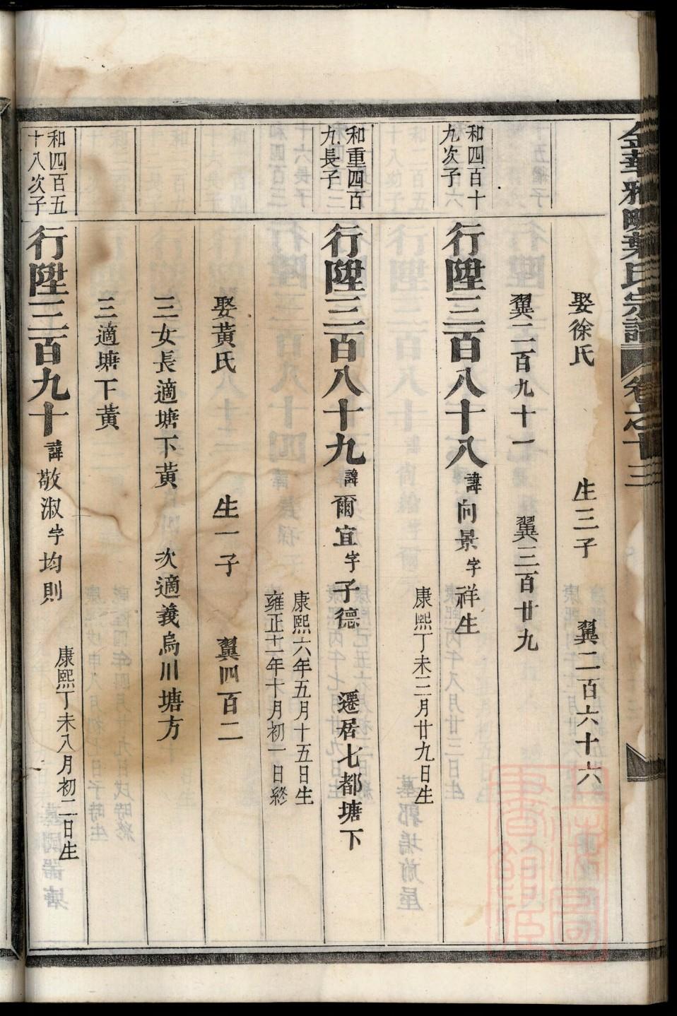 农村修家谱