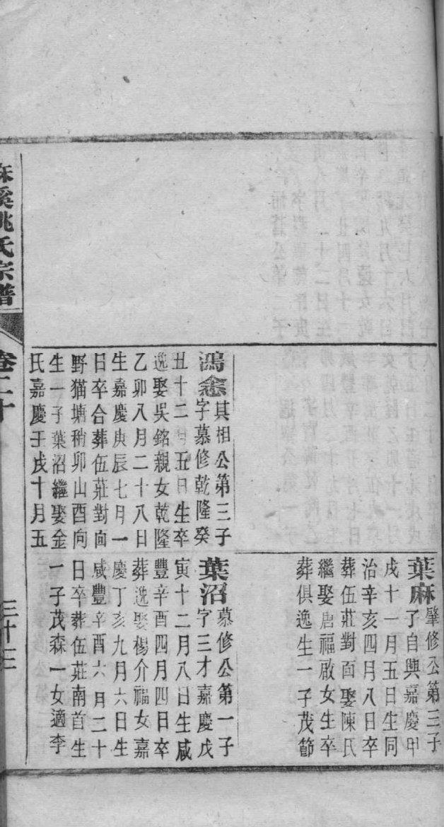 黎氏族谱字辈大全
