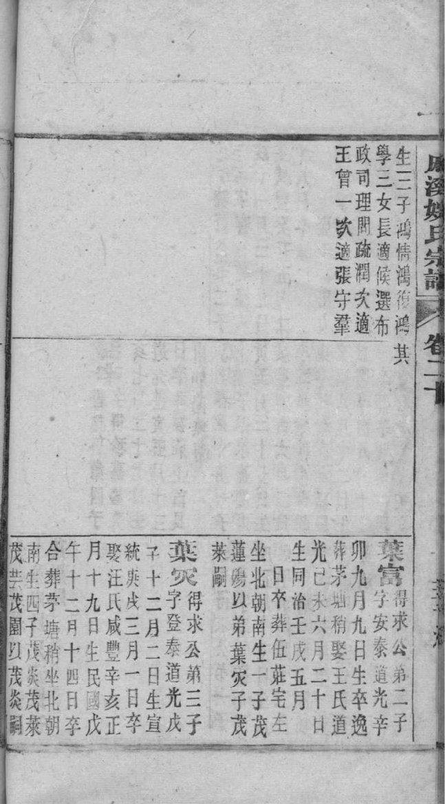 钟家家谱