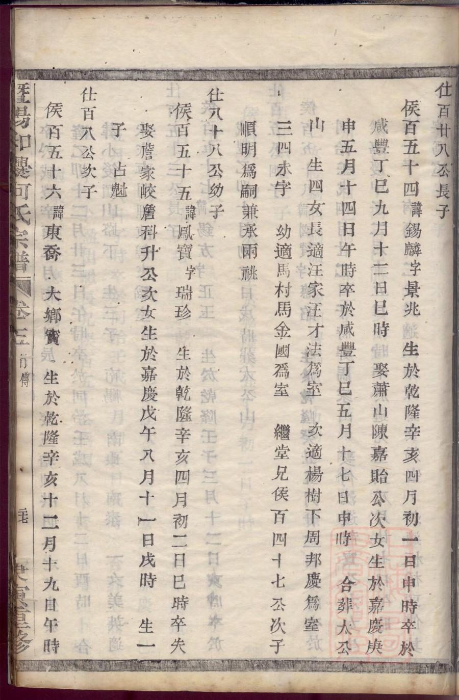 山东马姓家谱10到20辈
