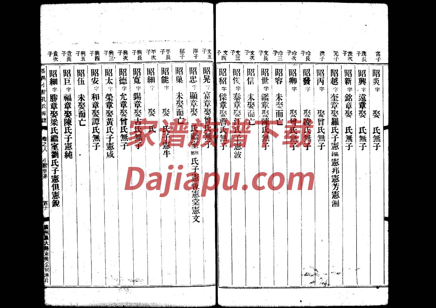 程家族谱
